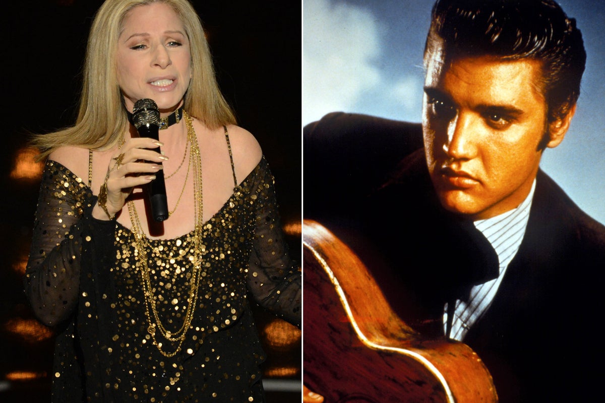 Barbra Streisand records duet with Elvis Presley as stage queen meets King  of Rock 'n' Roll | The Independent | The Independent