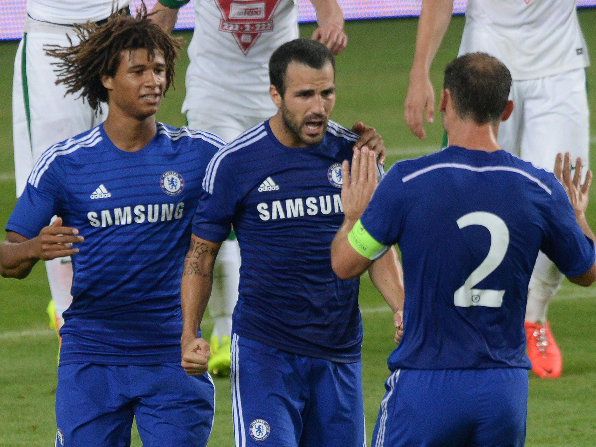 Frank Lampard is the past and Cesc Fabregas (centre) the future of Chelsea, says Jose Mourinho