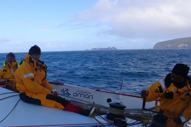 All quiet on the northern front as Musandam-Oman Sail team rounds Muckle Flugga- Shetlands, chasing the Sevenstars Round Britain and Ireland record