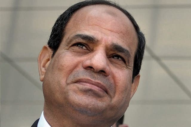 Egyptian President Abdel Fattah al-Sisi denied involvement in the strikes