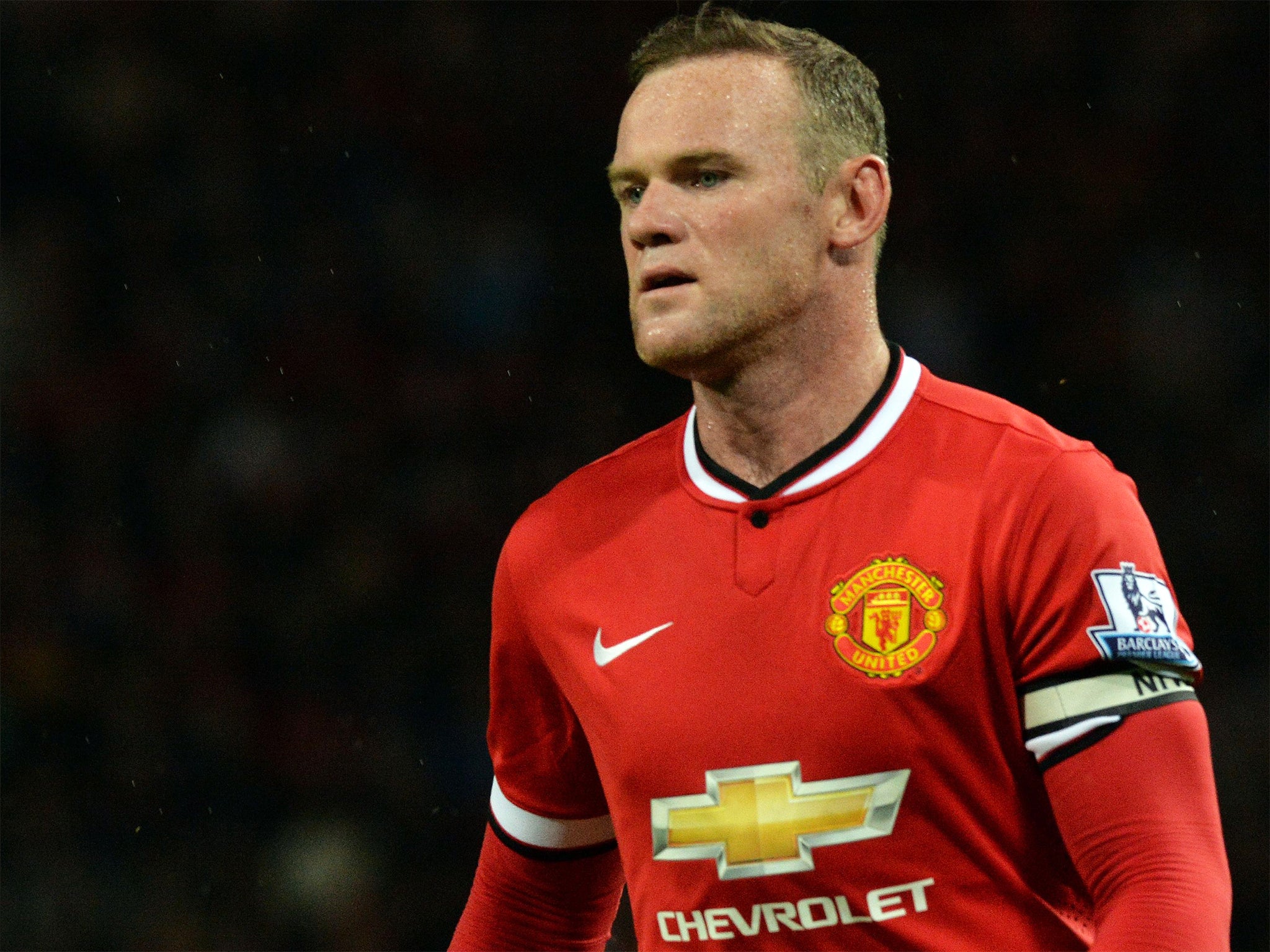 Wayne Rooney wore the armband against Valencia