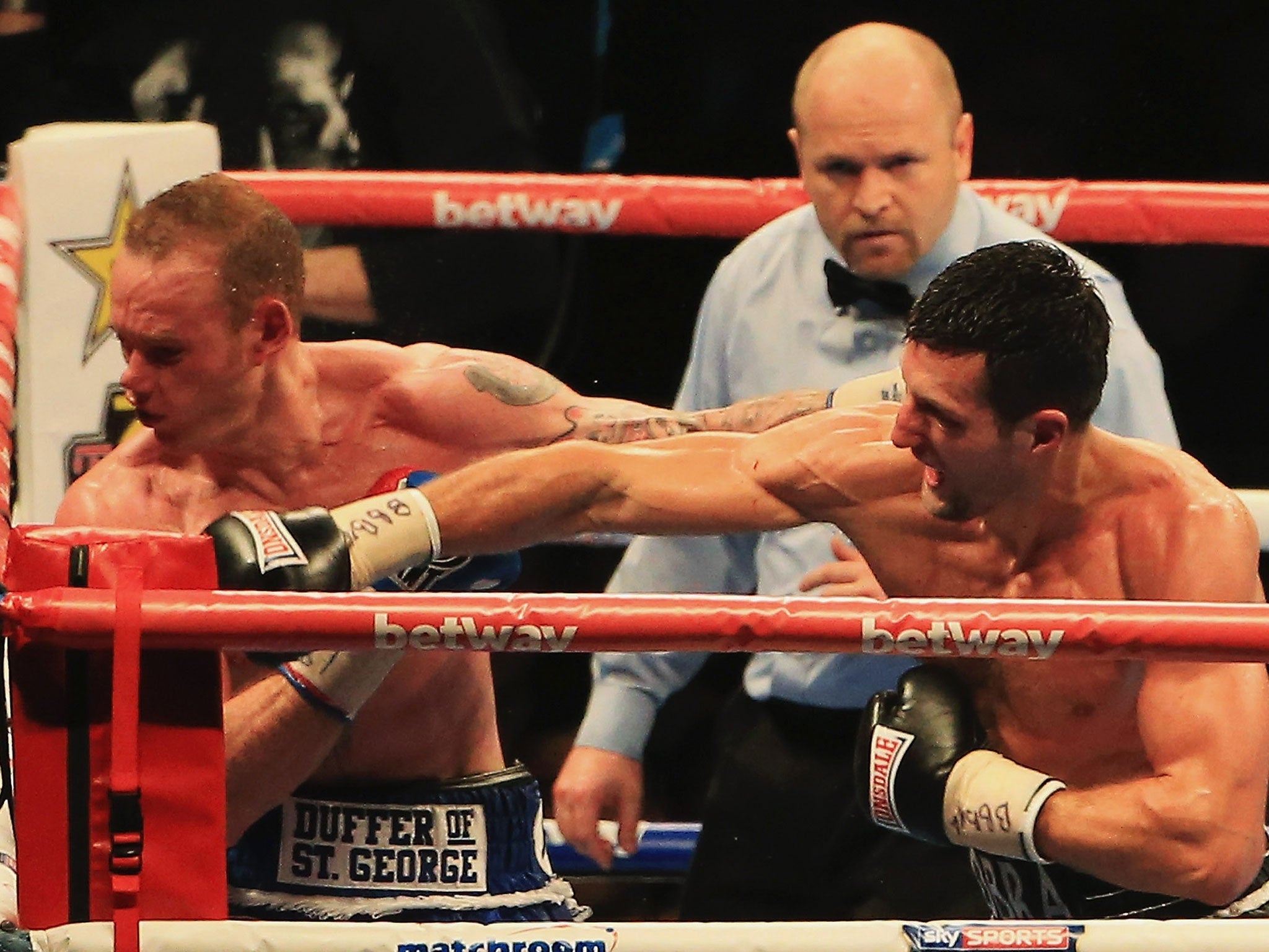 George Groves (left) was knocked out by Carl Froch in May