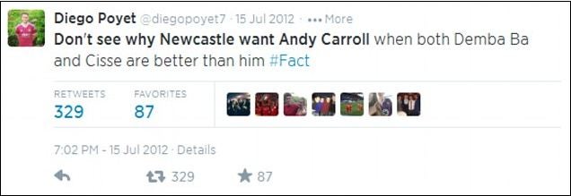 Poyet claims former Newcastle strike-pair Demba Ba and Papiss Cisse are better options