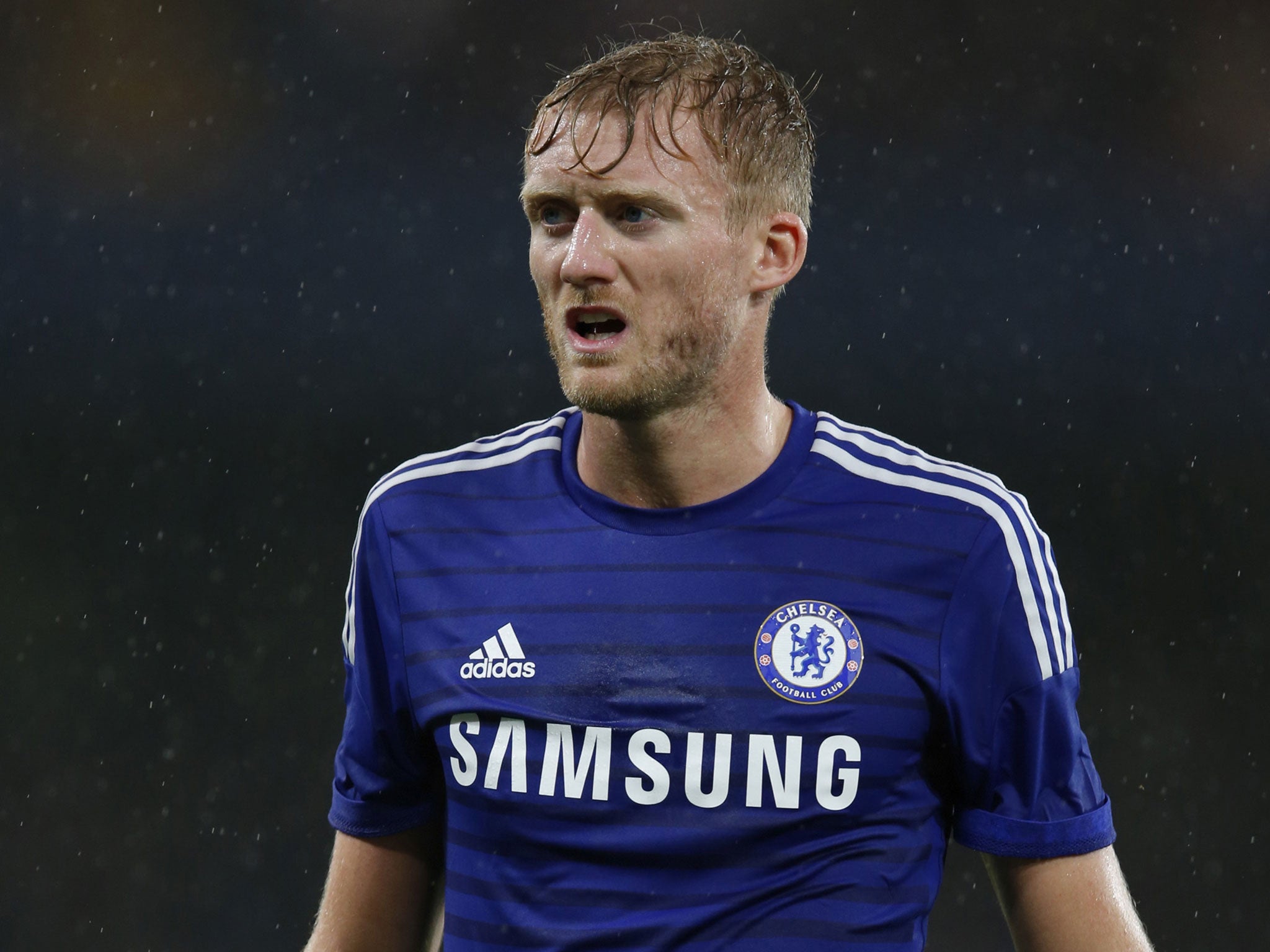 Andre Schurrle in pre-season action for Chelsea
