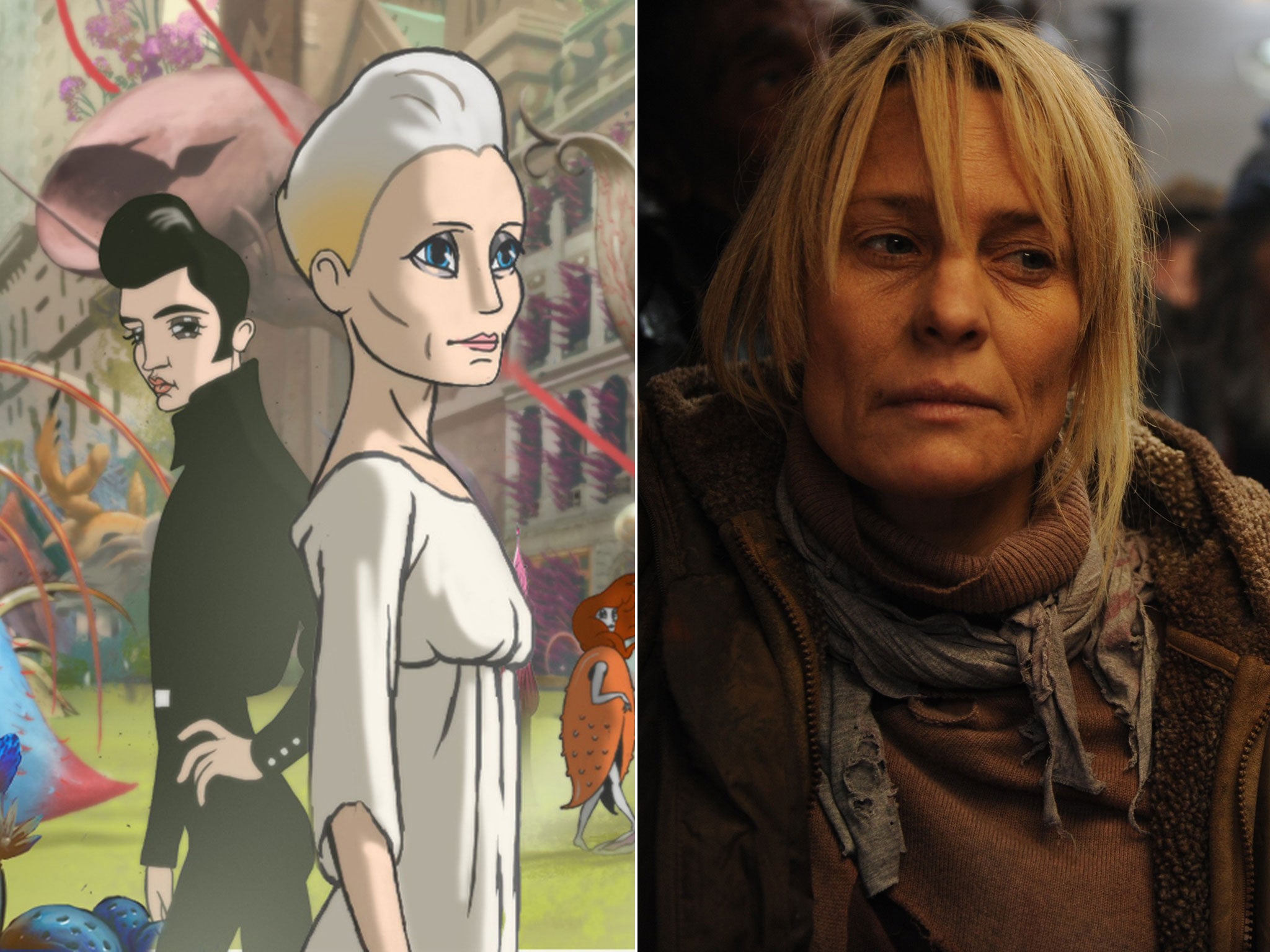 Tough cel: Robin Wright plays animated and human versions of herself in Ari Folman’s ‘The Congress’