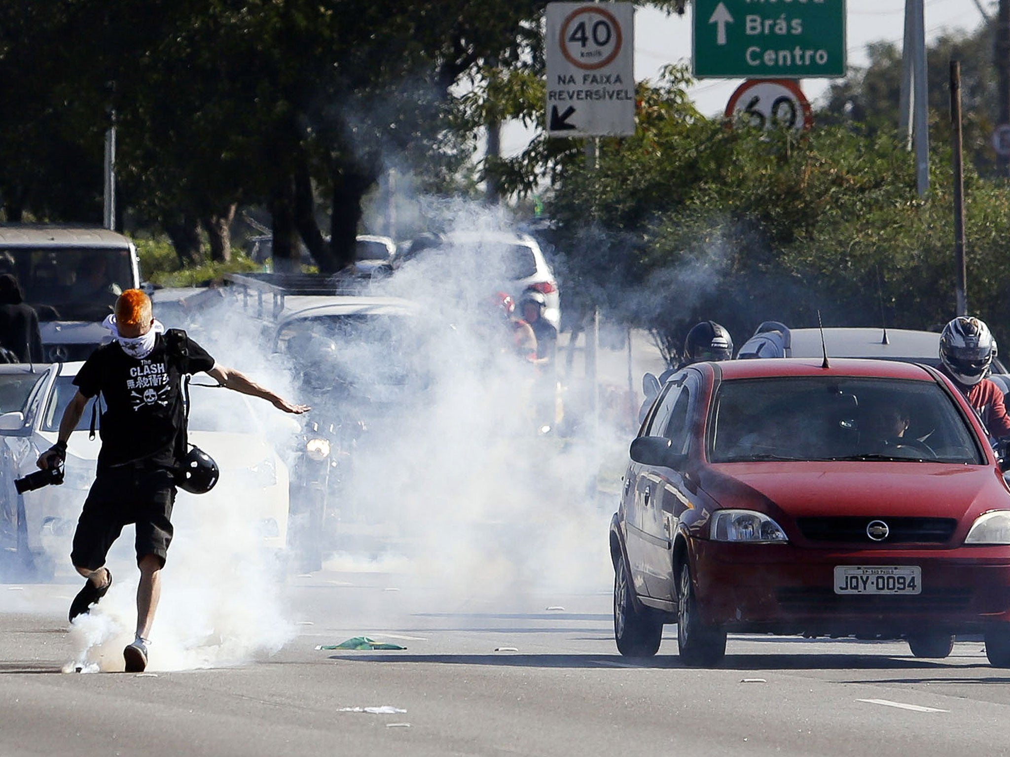 Other non-lethal equipment on sale includes rubber bullets and tear gas