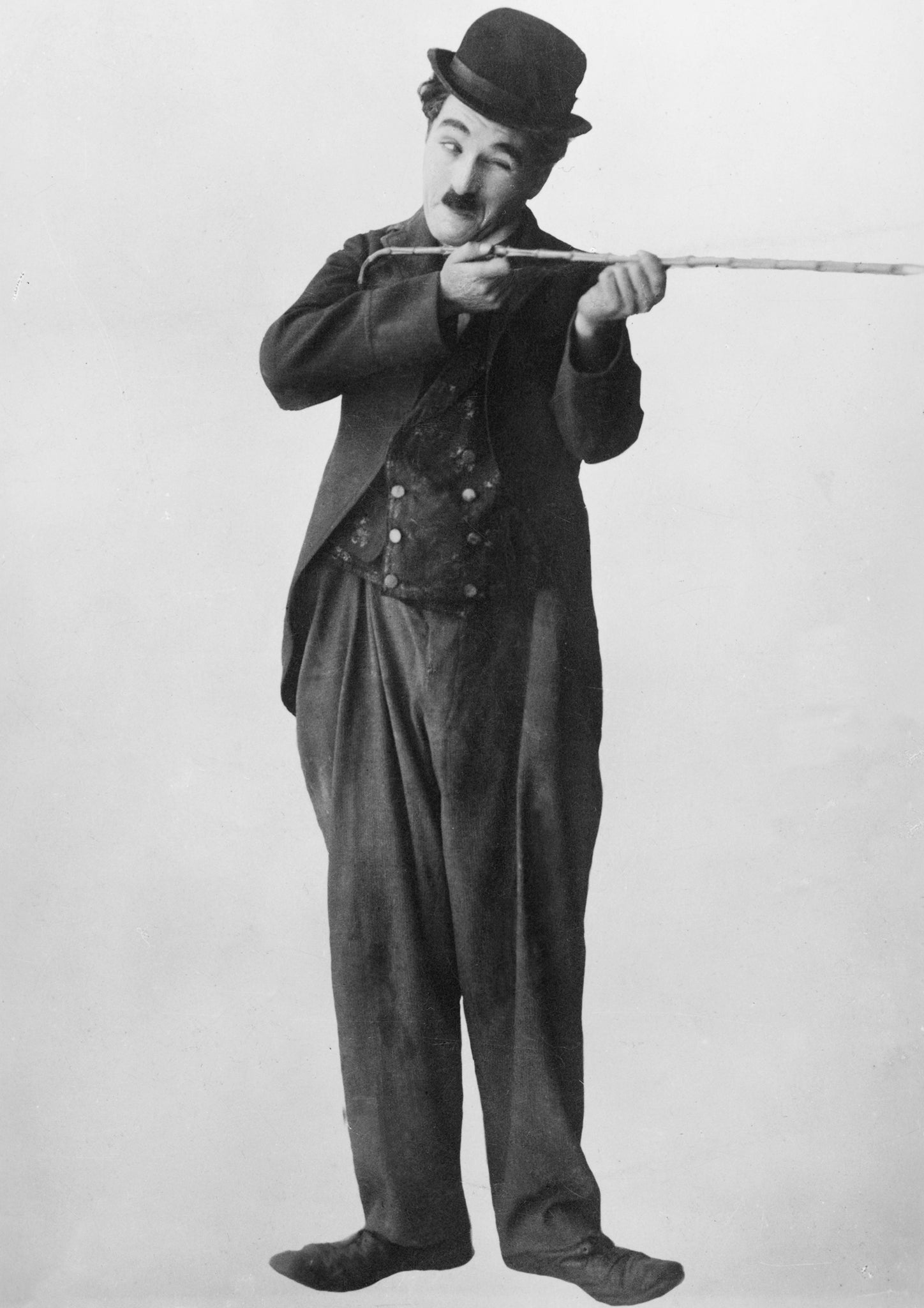 Charlie Chaplin wore a moustache as a matter of course