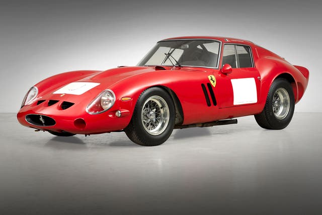 The 1962 Ferrari 250 GTO Berlinetta which was sold at auction for £22.84 million at Bonhams