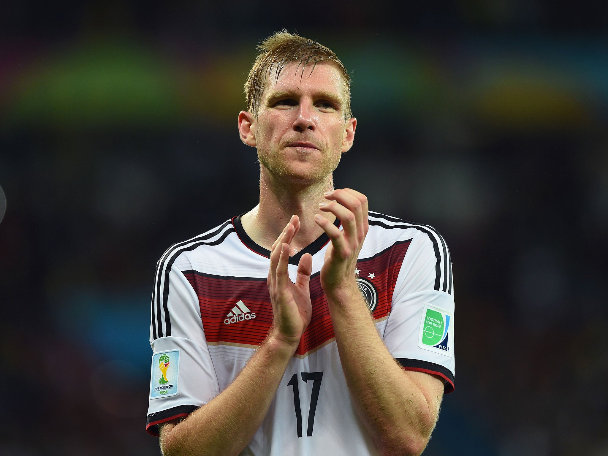 Per Mertesacker pictured during the recent World Cup in Brazil