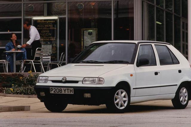 Retro character: The Skoda Felicia isn't pretty to look at but is certainly practical