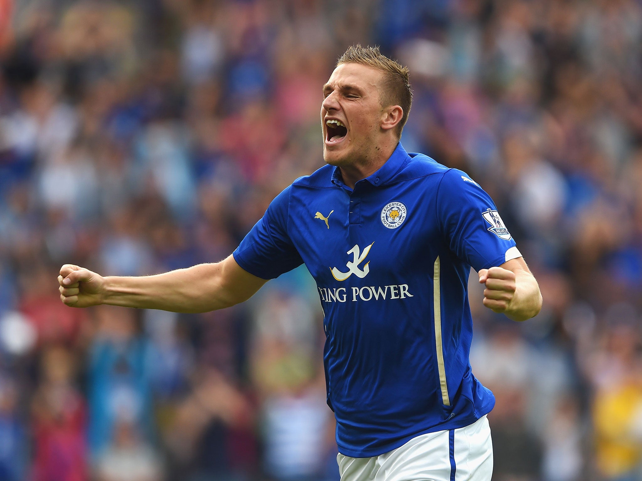 Substitute Chris Wood came off the bench to score a late equaliser for newly promoted Leicester City