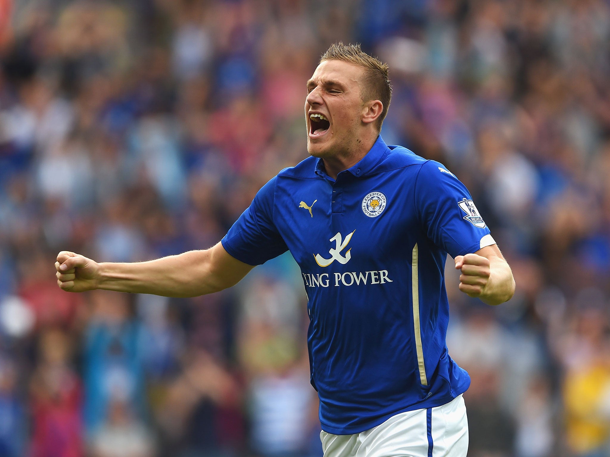 Chris Wood came off the bench to score a late equaliser for newly promoted Leicester