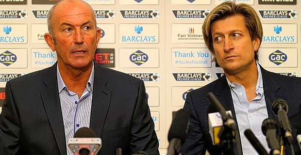 Split personalities: Former Palace manager Tony Pulis (left) and chairman Steve Parish