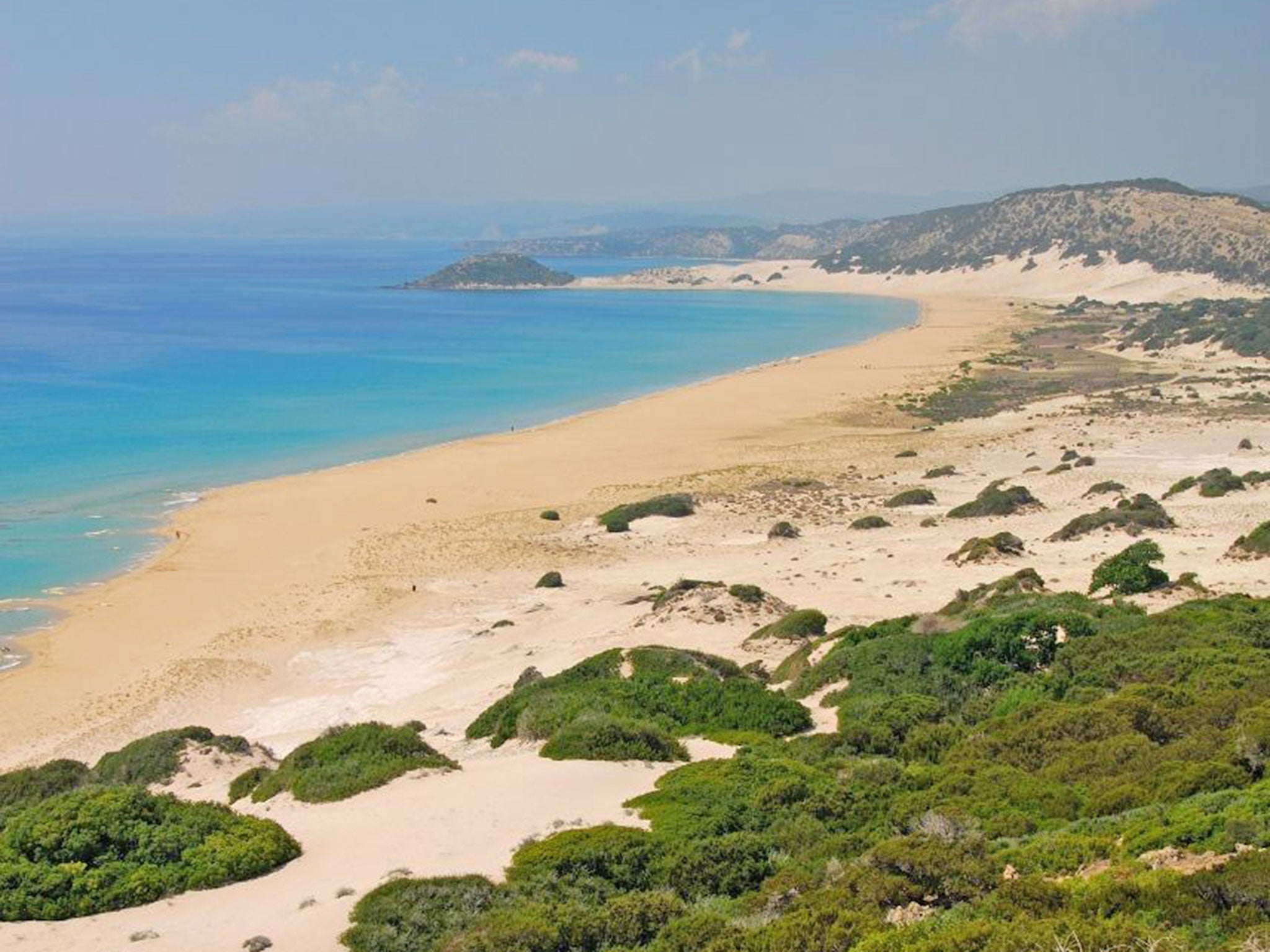 The coast is clear A deserted beach on the Karpas peninsula