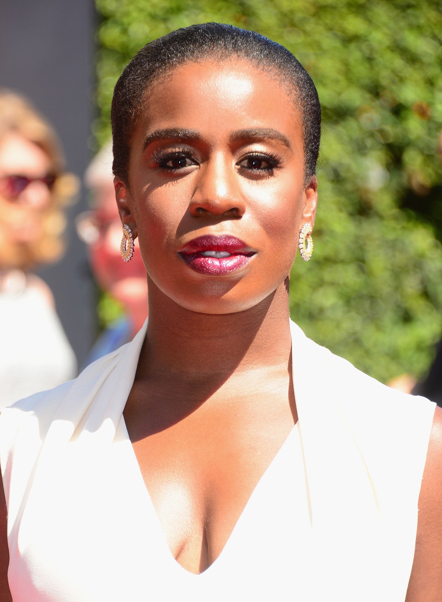 Uzo Aduba on the red carpet at the Creative Arts Emmy Awards in L.A.
