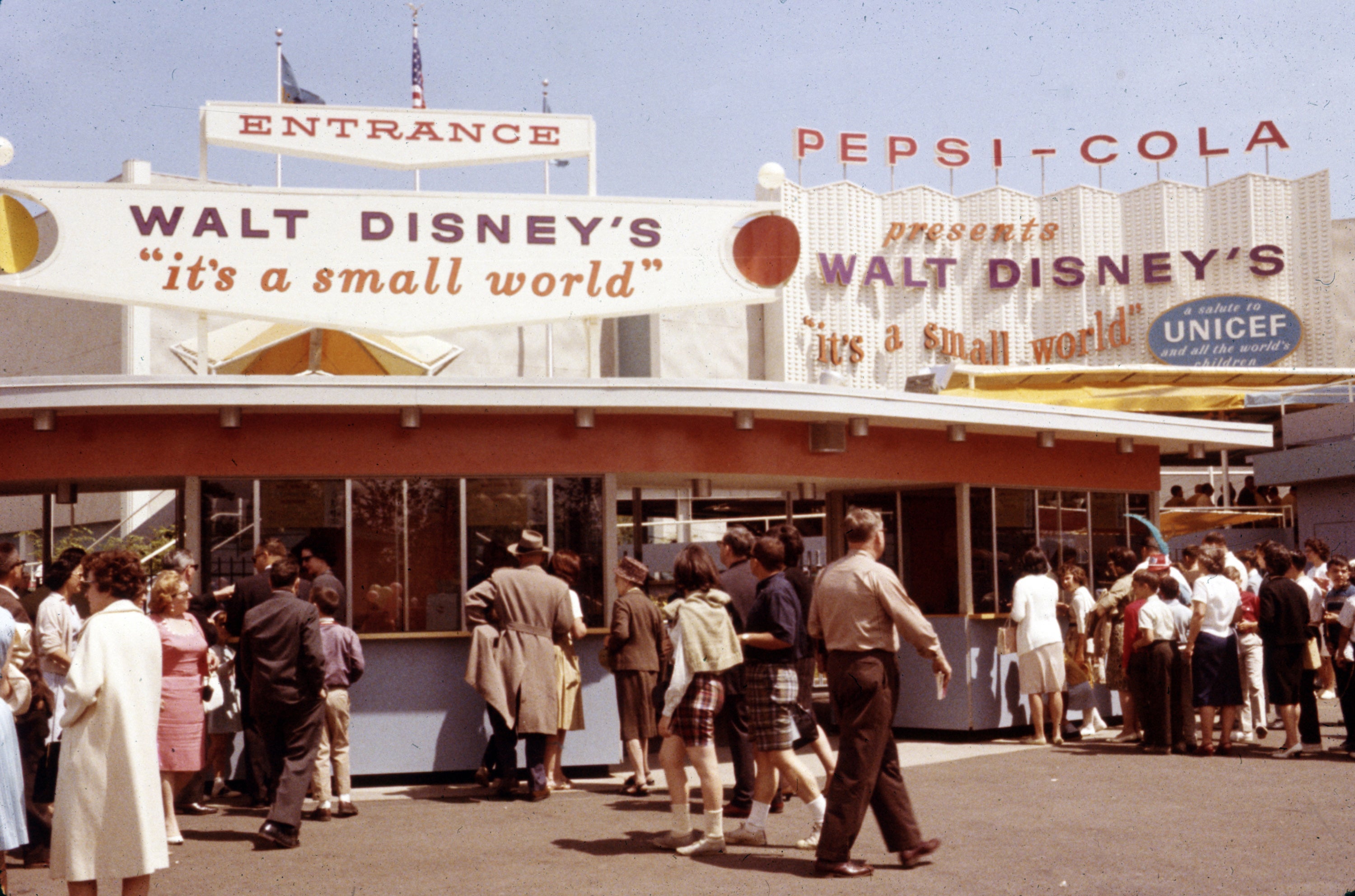 Drawing in the crowds: It's a Small World was a popular attraction at the World's Fair in 1964
