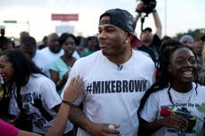 Ferguson protests: Rapper Nelly appeals for crowd calm with rousing