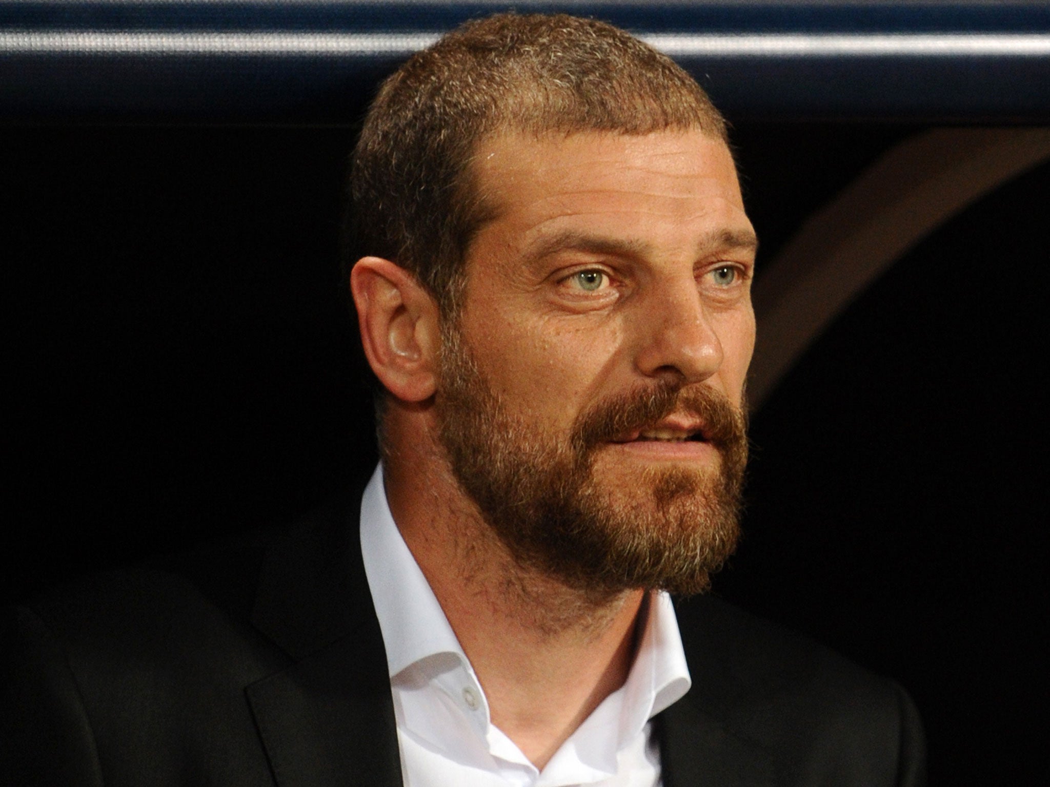 Slaven Bilic looks on from the touchline