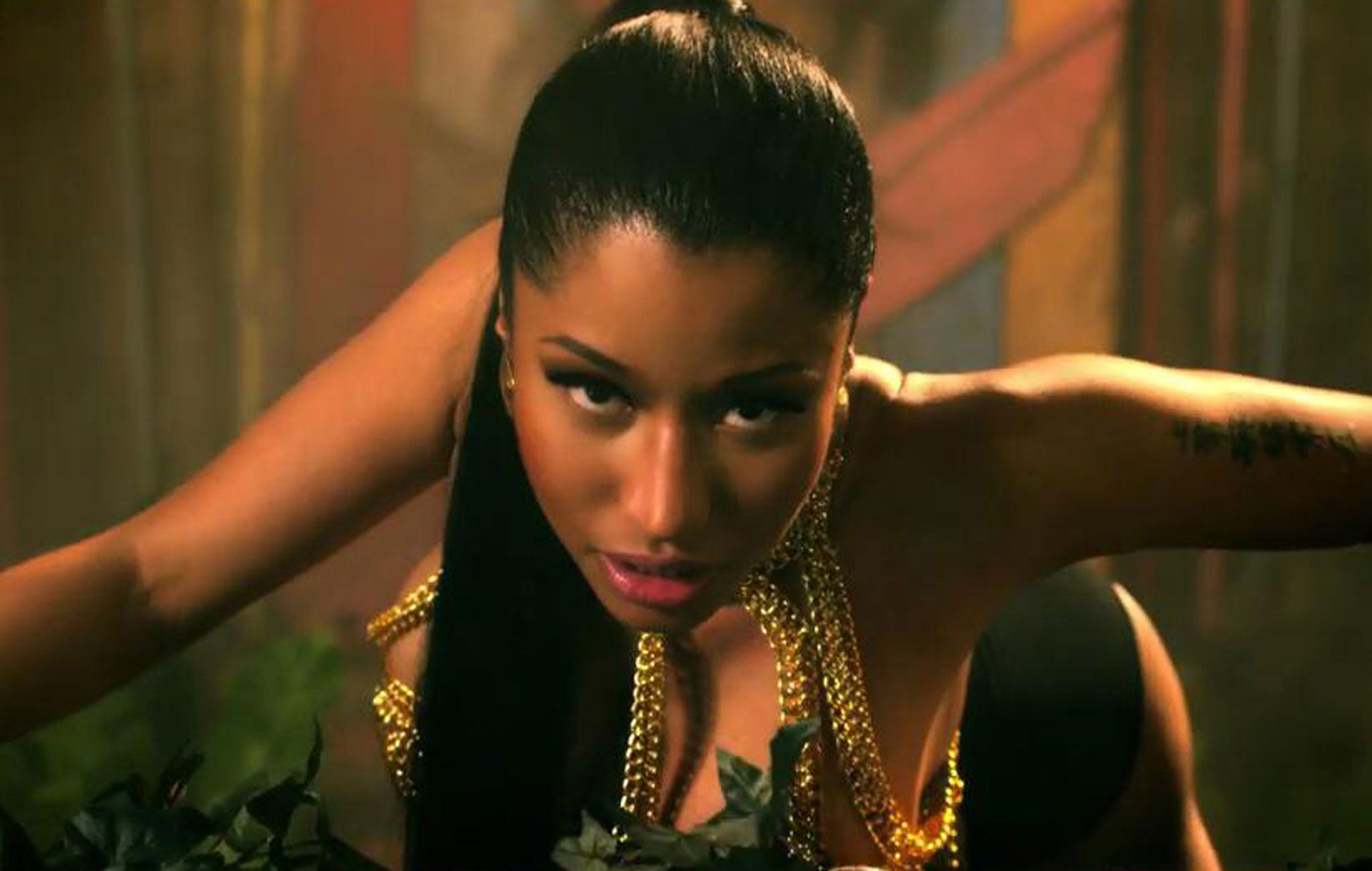 Nicki Minaj in the new video for her song 'Anaconda'