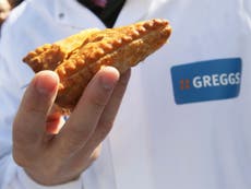 Pasty wars in Cornwall as Greggs opens next to independent shop