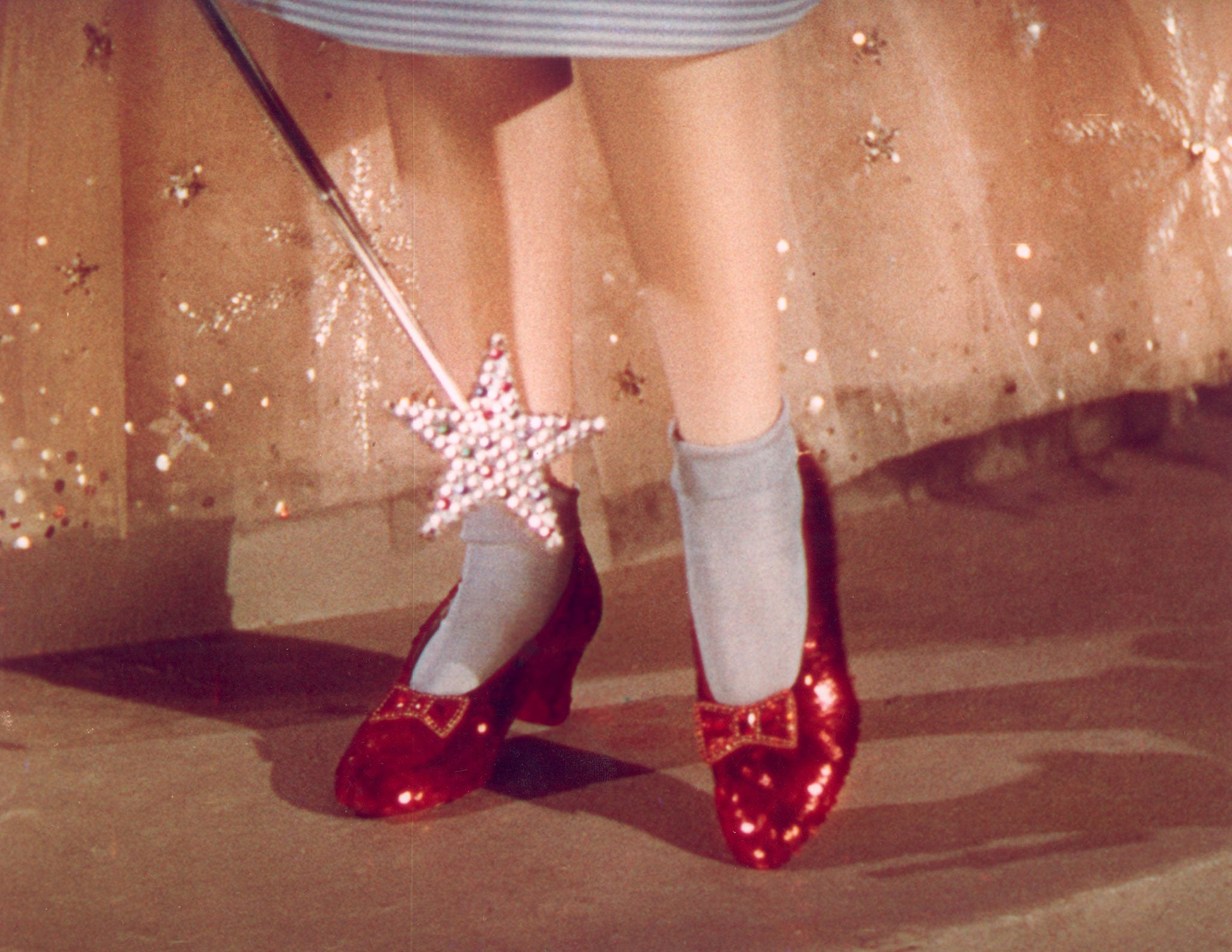 Between six and 10 pairs of slippers were made for Judy Garland and her stunt double but fewer than five are accounted for