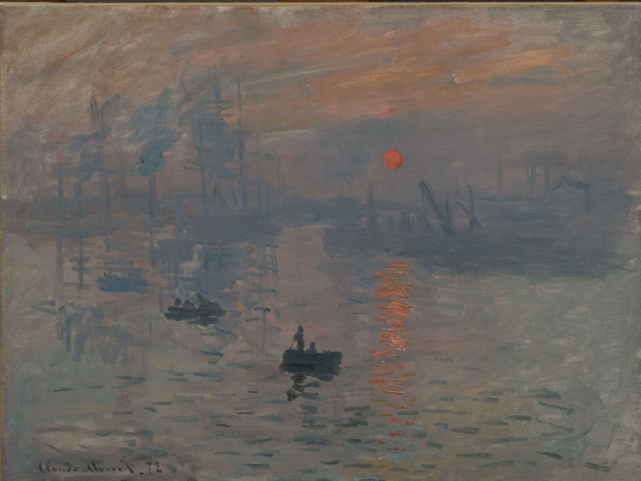 Once they knew Monet's exact viewpoint, the researchers could date the painting by the position of the sun, the height of the tide and the weather