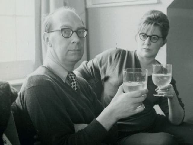 The exchange of love: Philip Larkin in 1946 with Monica Jones, with whom he had a 40-year relationship