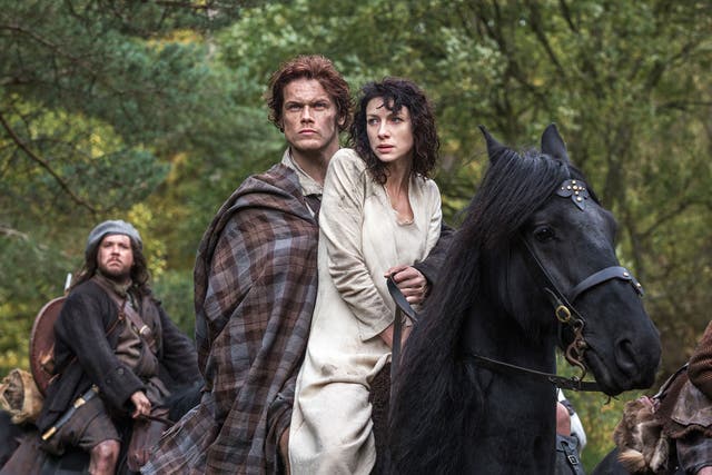 Highland fling Caitriona Balfe and Sam Heughan star in Outlander, a TV adaptation of the novels by Diana Gabaldon