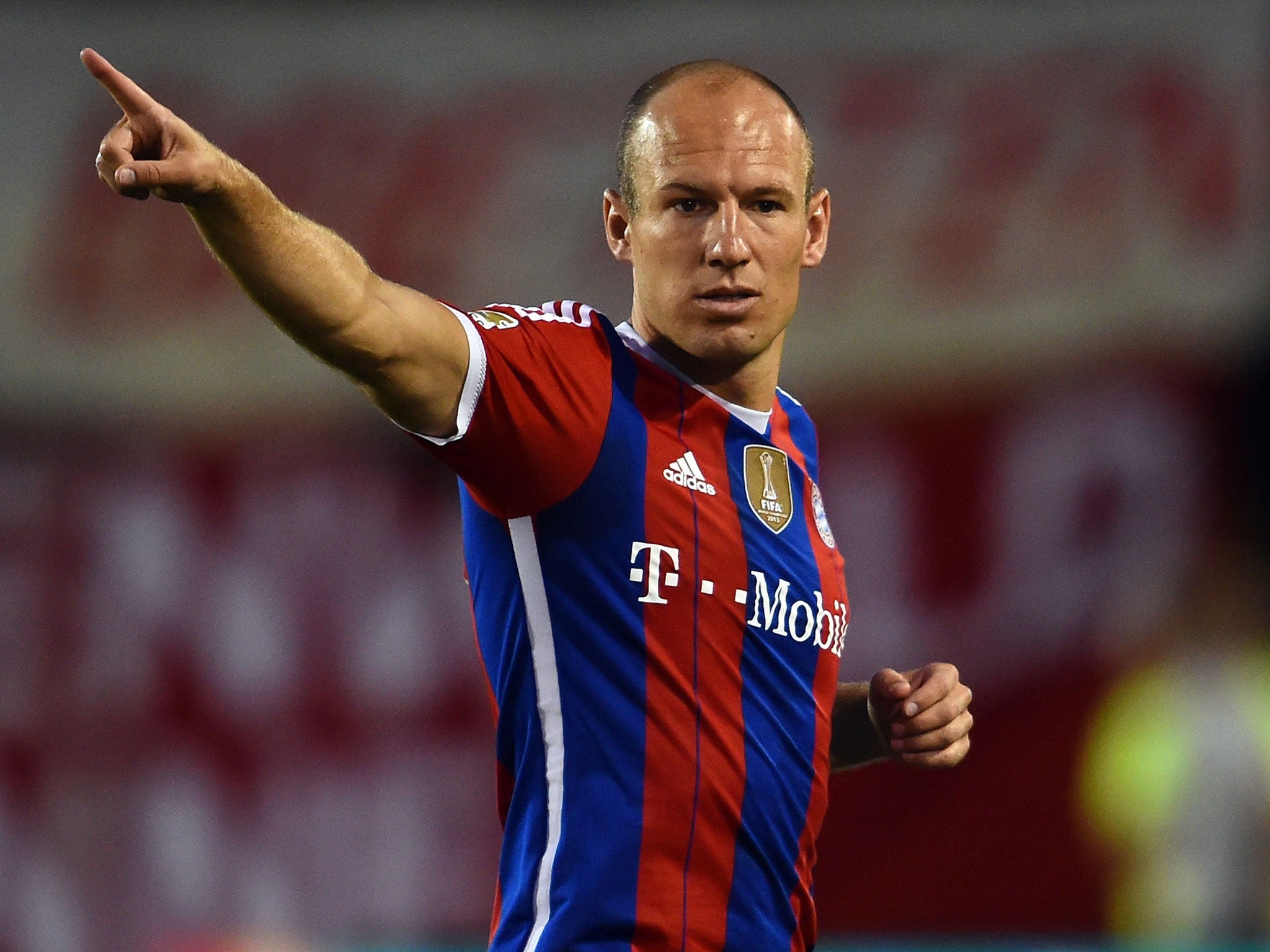 Arjen Robben in action for Bayern Munich