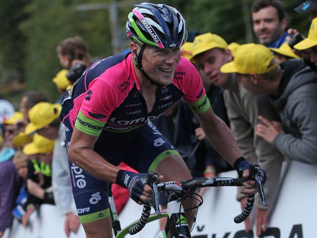 Defending champion Chris Horner was pulled out by his Lampre-Merida team on medical grounds