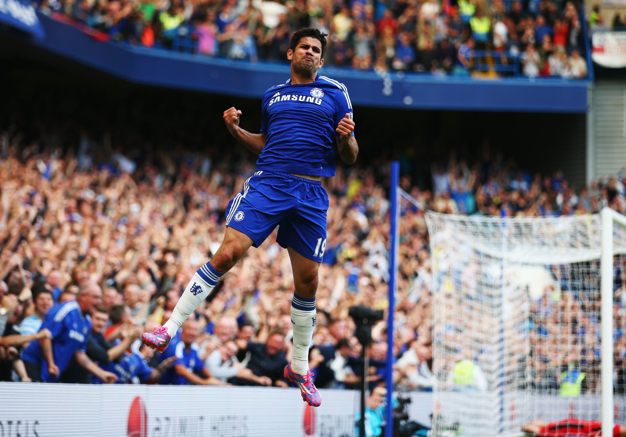 Diego Costa has scored two goals in two Premier League games since joining Chelsea