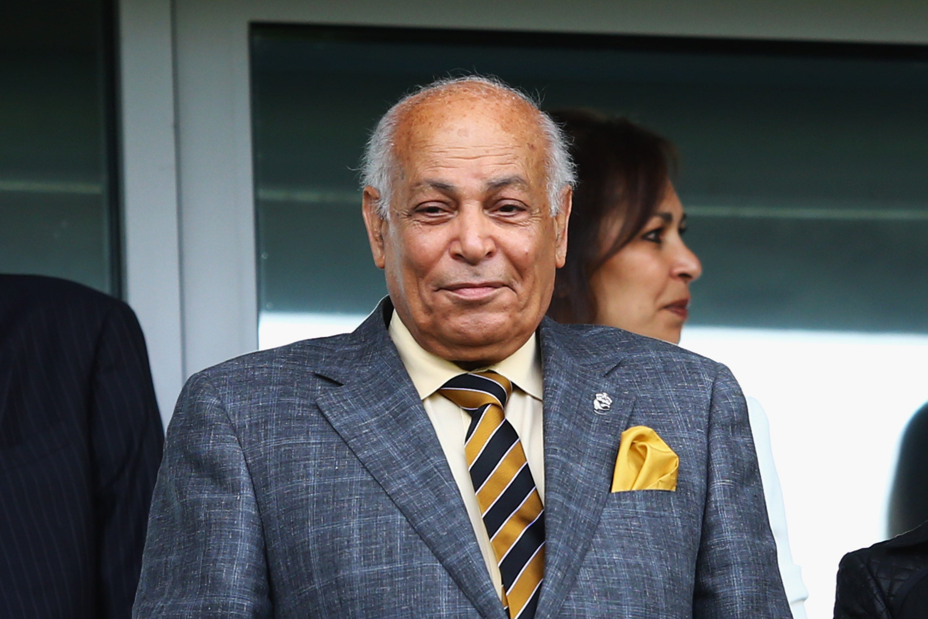 Dr. Assem Allam, the Hull City chairman who was widely criticised for his rejected rebrand plans, looked happy from the stands.