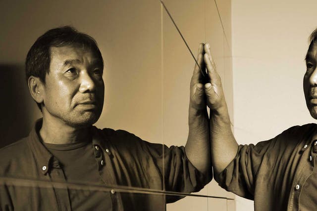 Reflected glory: author Haruki Murakami