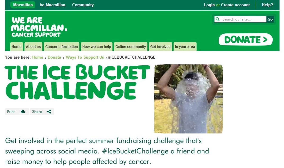 Donate regardless please, Ice Bucket Challenge