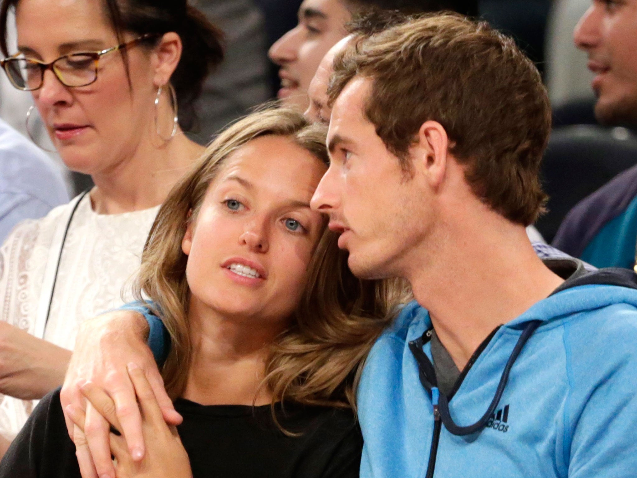 Andy Murray attends a basketball game in Madison Square Garden with girlfriend Kim Sears. Once again he carries British hopes into the US Open fray