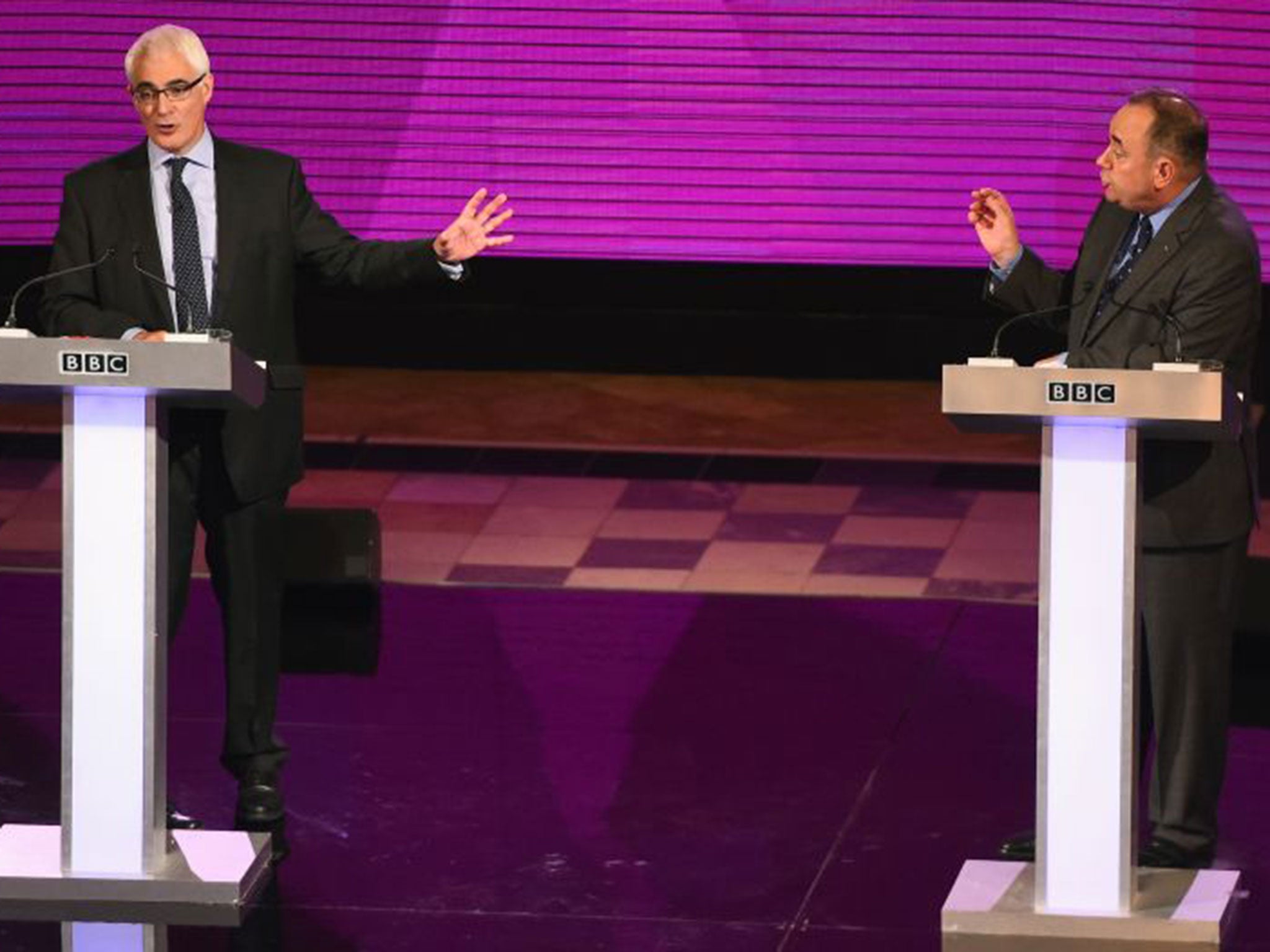 The two politicians went head to head for the second time, answering questions from members of the audience on key issues