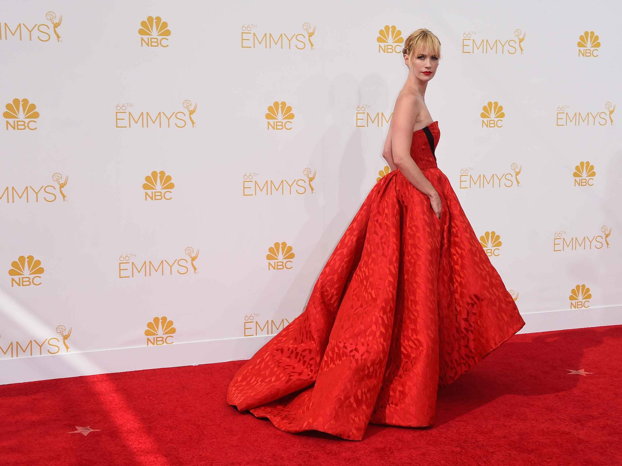 January Jones at the Emmys