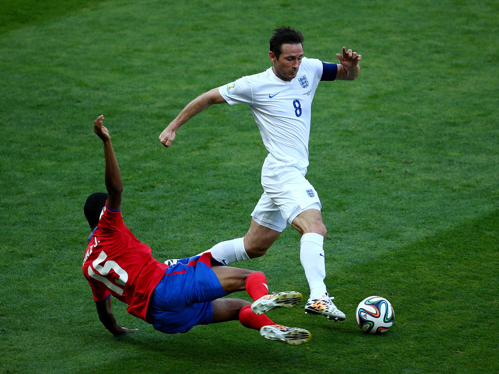 Lampard's final game was the 0-0 draw with Costa Rica at the World Cup