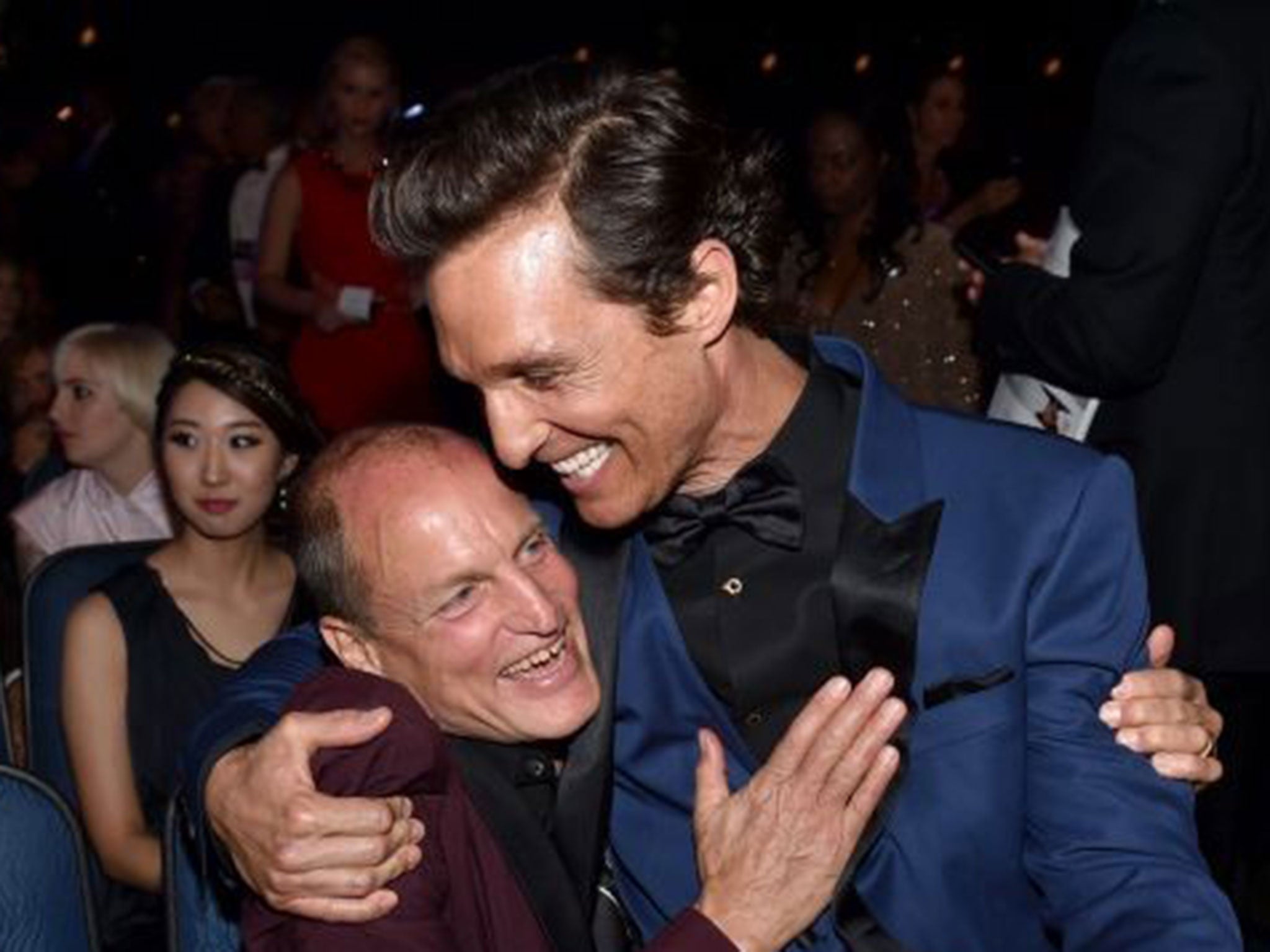 Big night: Woody Harrelson and Matthew  McConaughey