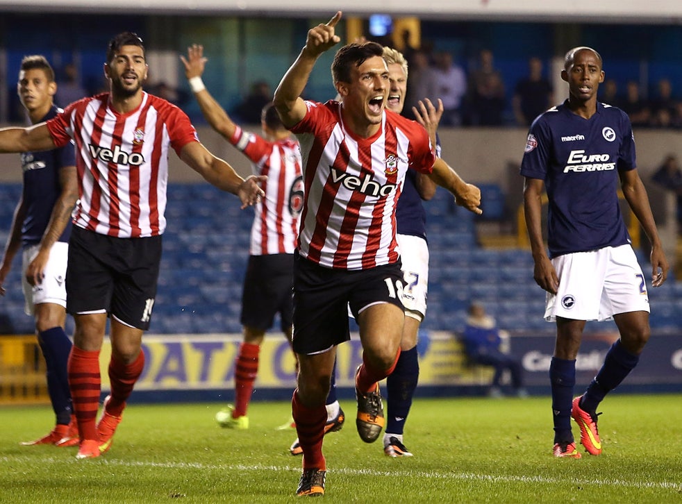 Millwall vs Southampton League Cup match report Jack Cork pops up and