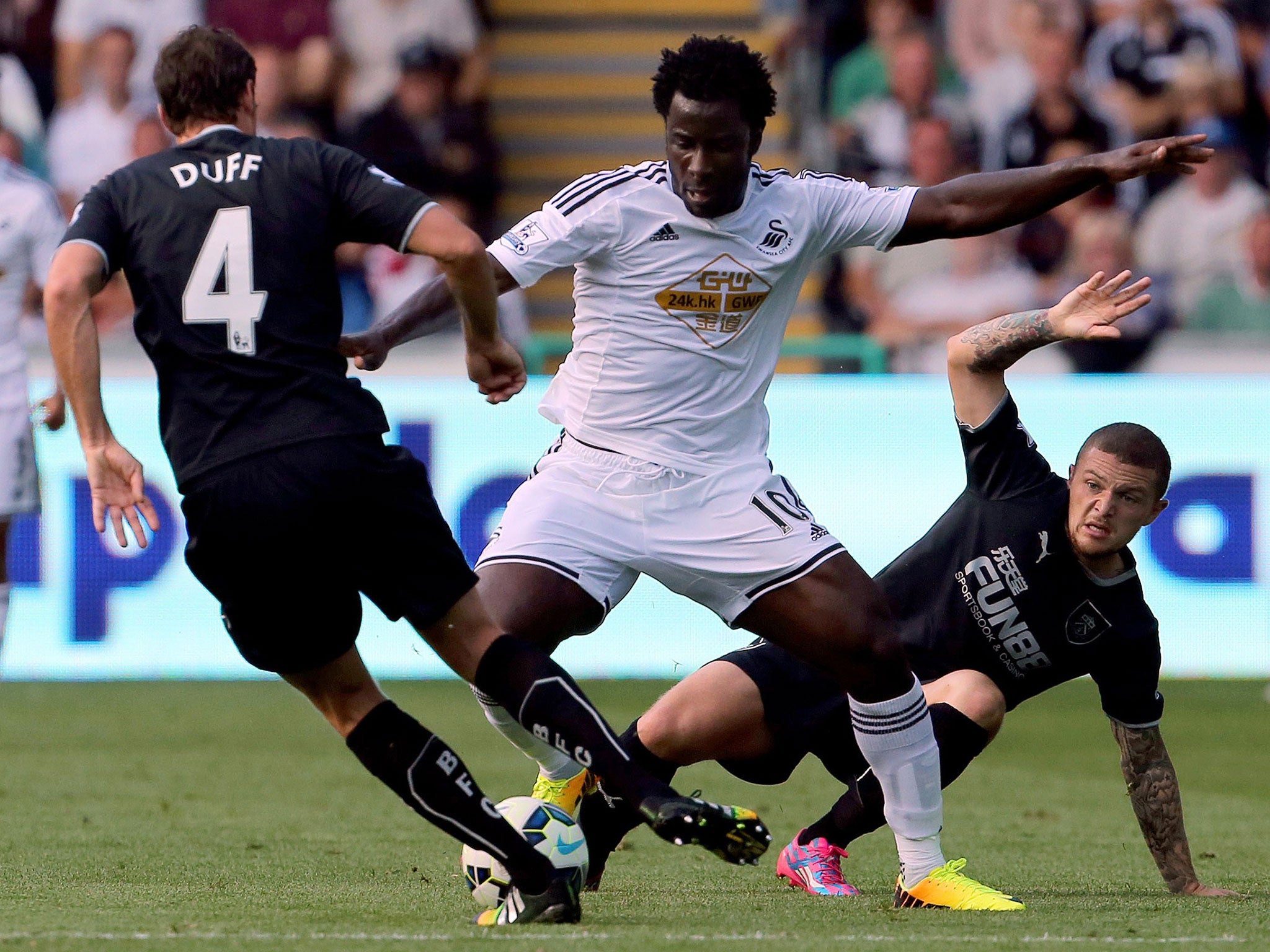 Swansea City have not yet received any offers for Wilfried Bony, says Garry Monk