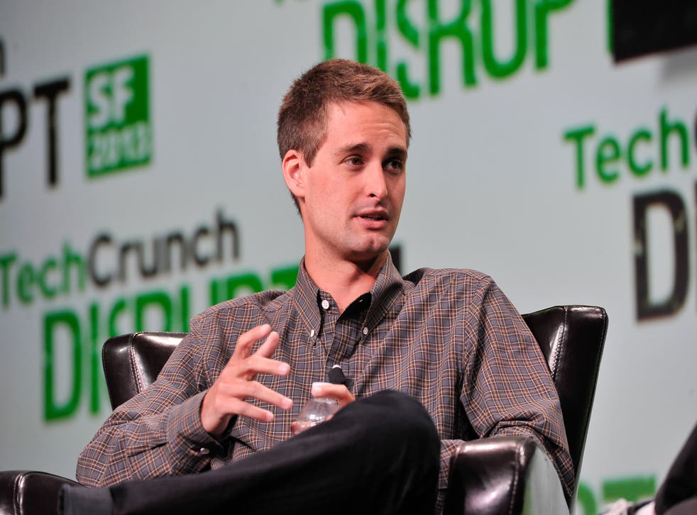 Evan Spiegel of Snapchat. The tech start-up, which allows users to share photographs that are automatically deleted, is now worth $10 billion- three times the amount Facebook offered to pay for it in a $3billion takeover offer in 2013