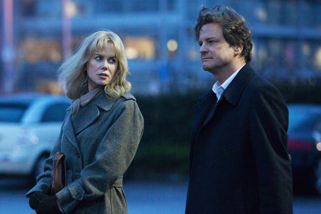 Eyes wide open: Nicole Kidman and Colin Firth in ‘Before I Go to Sleep’ 