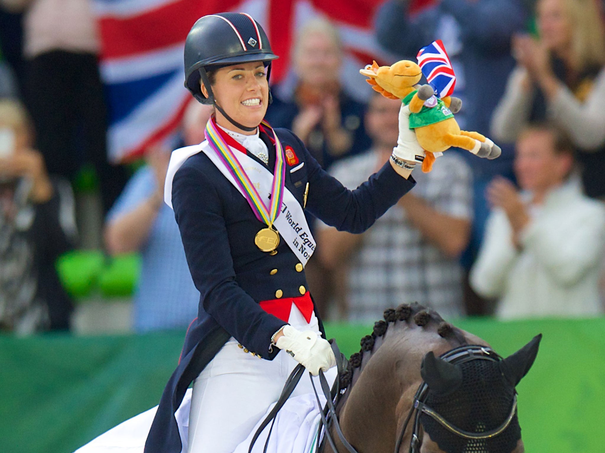 Charlotte Dujardin at the World Equestrian Games