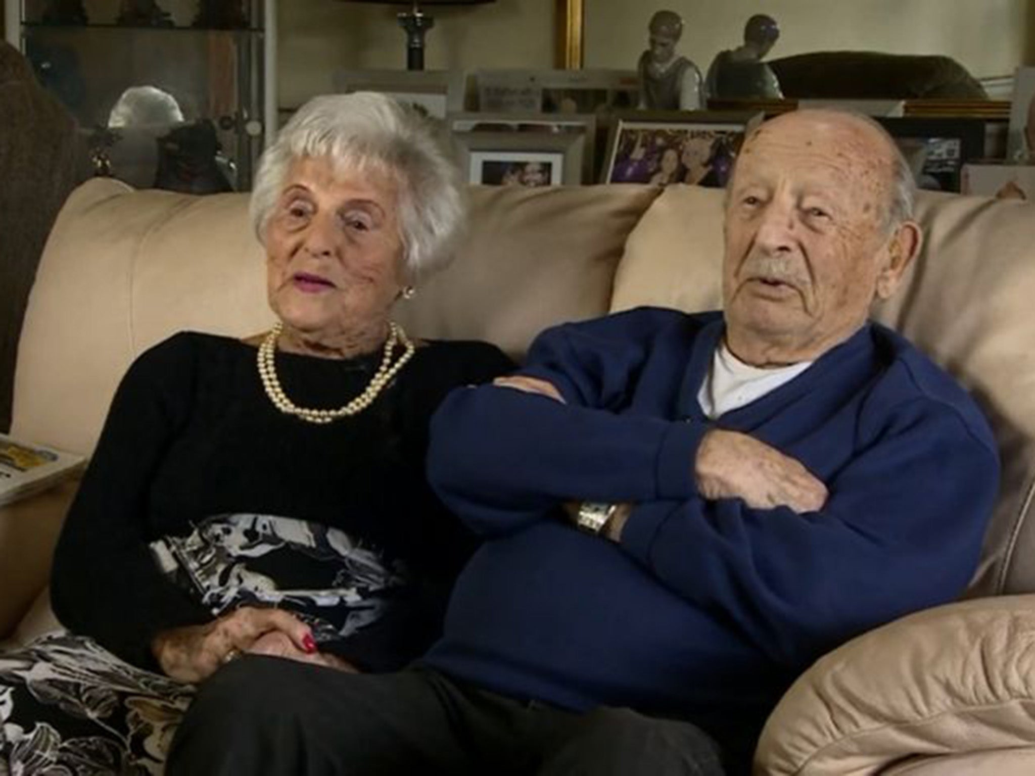 Helen and Maurice Kaye, husband and wife for 80 years