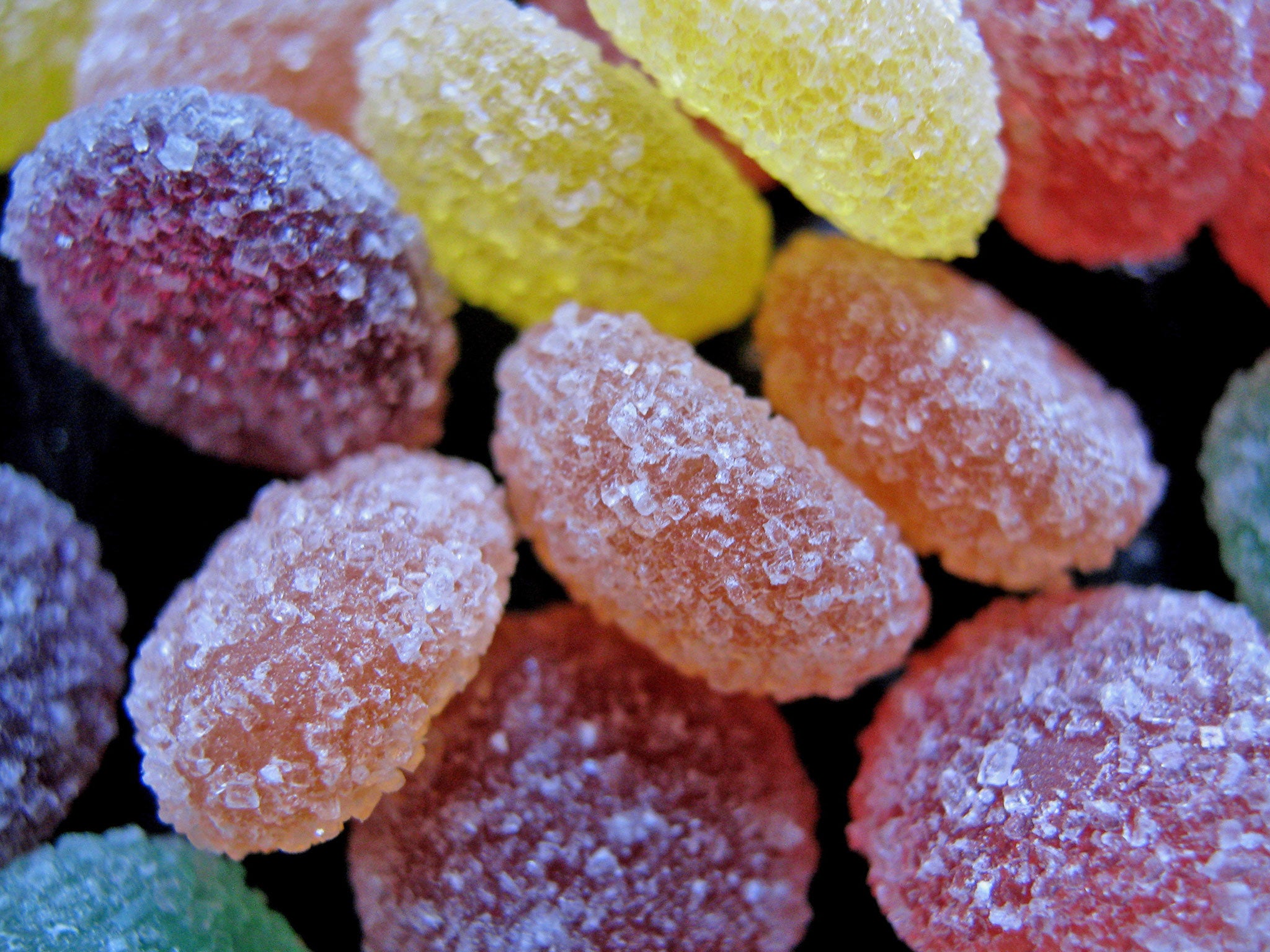 A close-up of Jelly Tot sweets