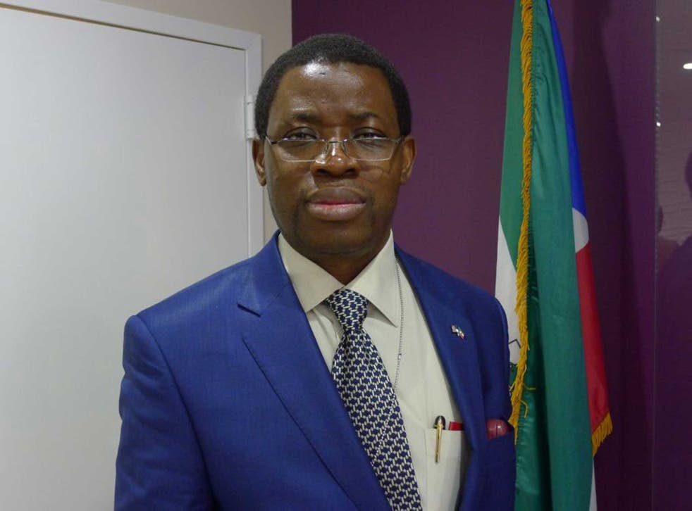 Equatorial Guinea ambassador Ruben Maye Nsue Mangue