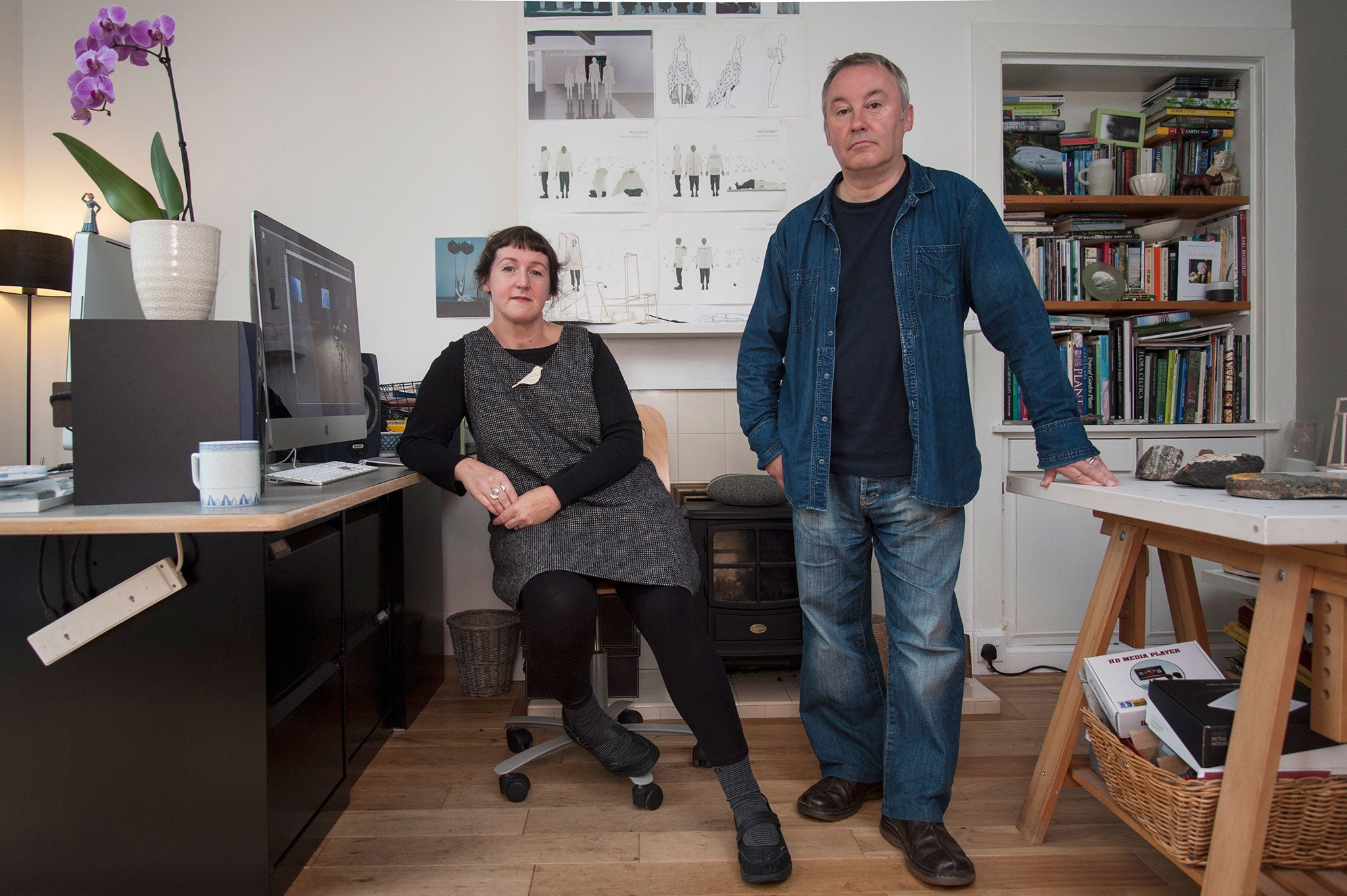 Shelf life: Louise Scullion and Matthew Dalziel in their Dundee studio