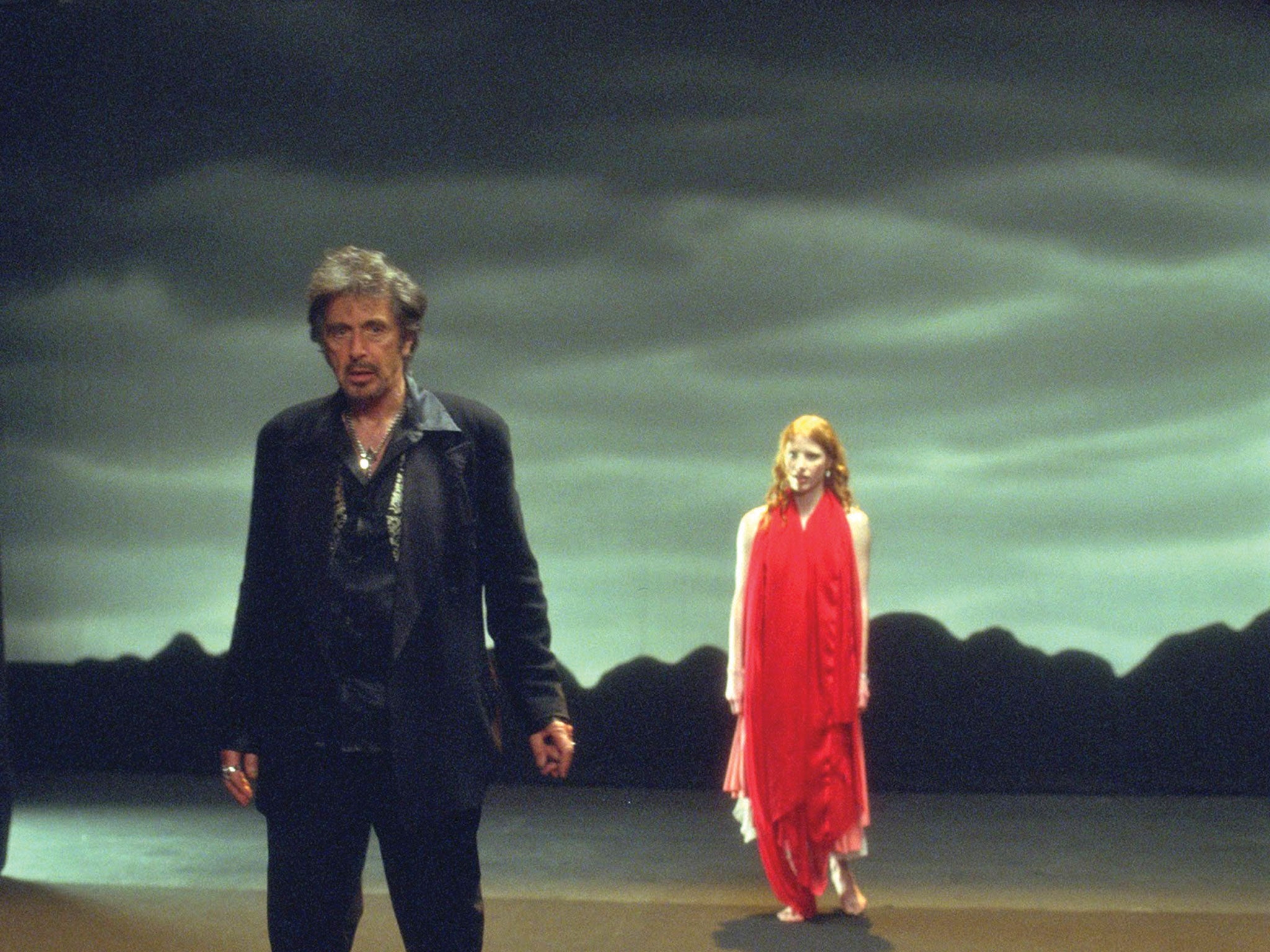 Lifting the veil: Al Pacino and Jessica Chastain in a film version of Oscar Wilde's Salome