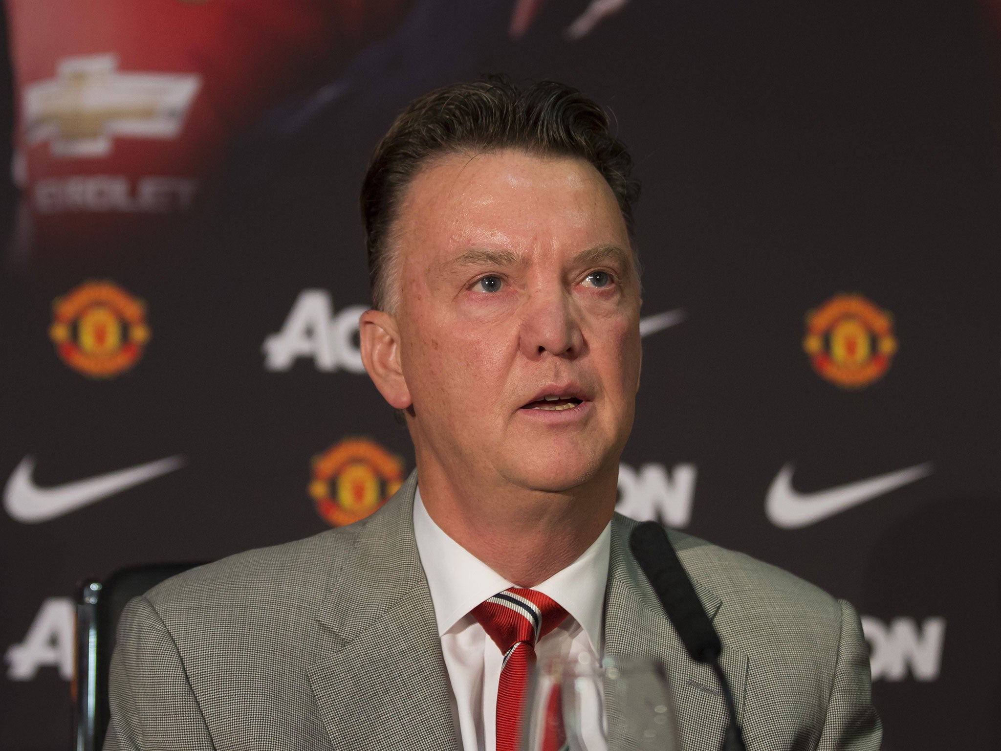 Manchester United's manager Louis van Gaal